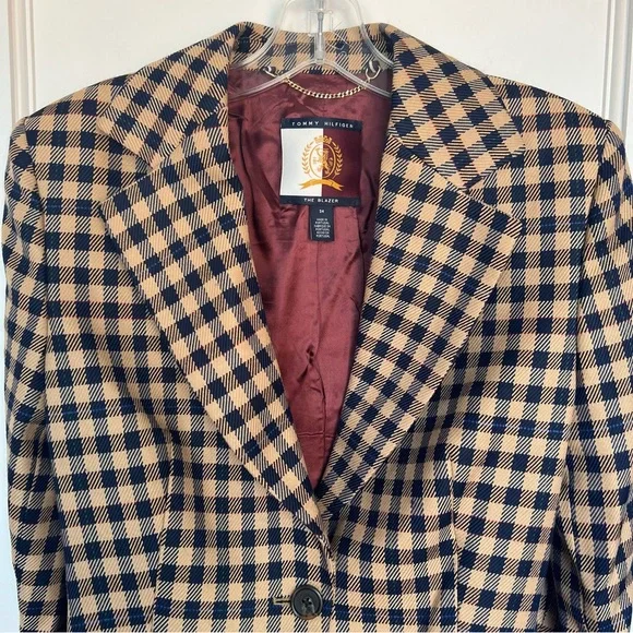 Tommy Hilfiger Prep Check Boyfriend Fit Blazer - Picture 4 of 9
